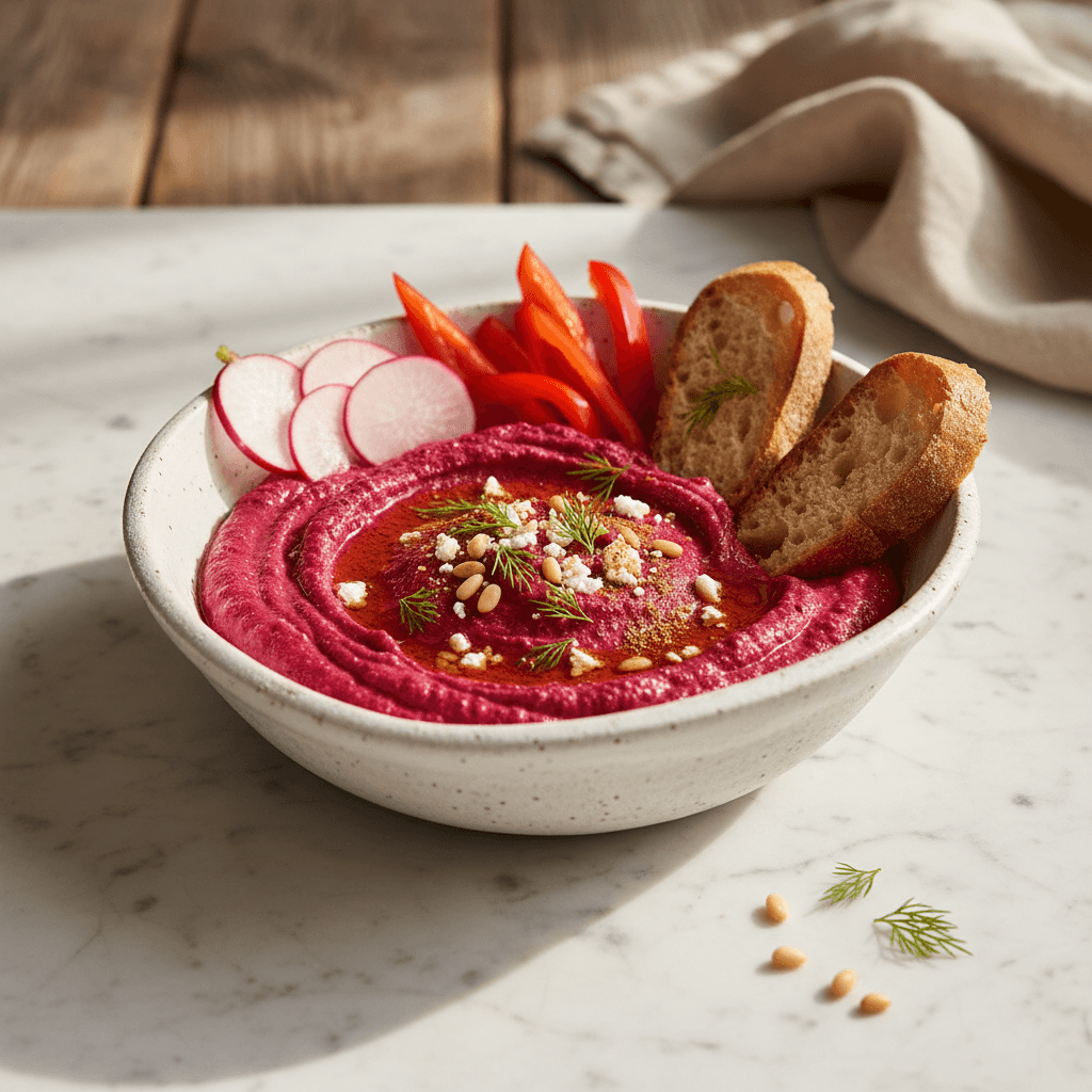 Griechische Rote-Bete-Feta-Dips - Thermomix Rezept