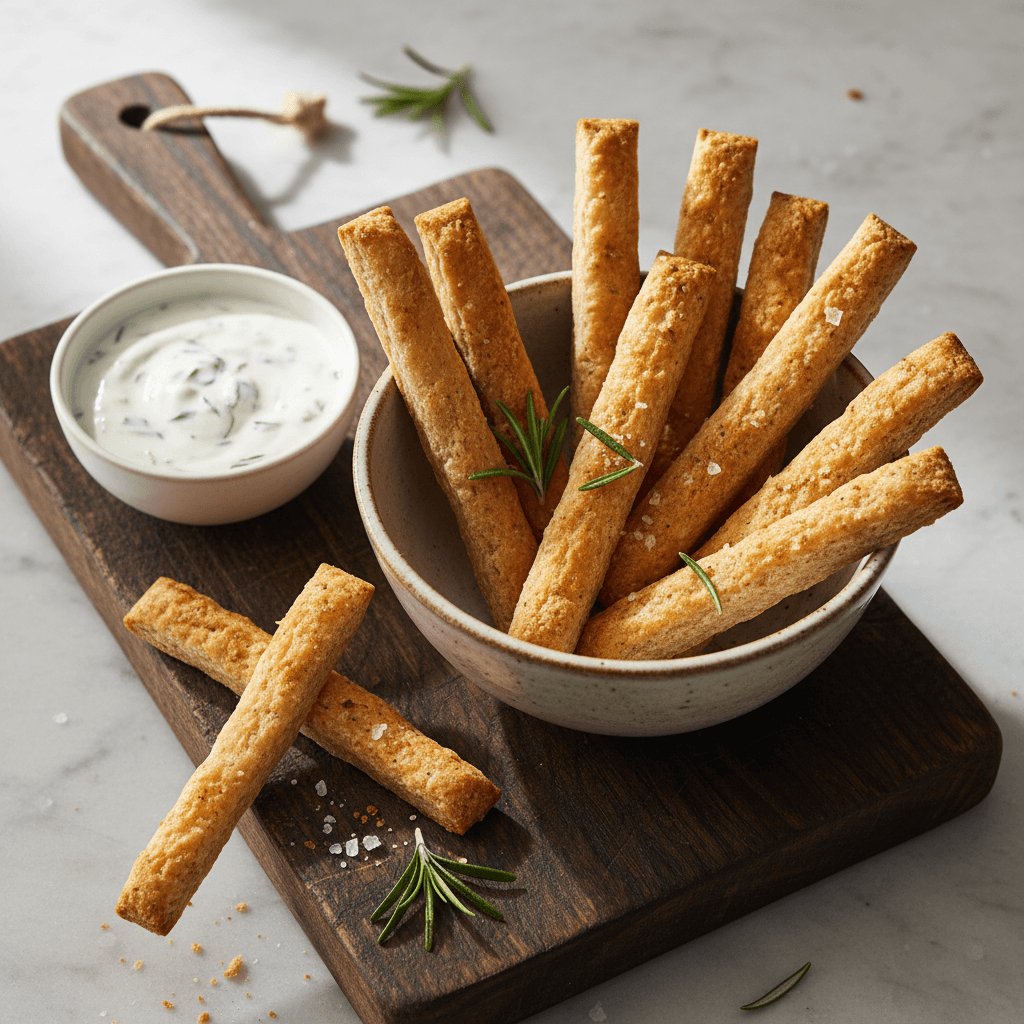 Knusprige Vollkorn-Sticks aus dem Ofen - Thermomix Rezept