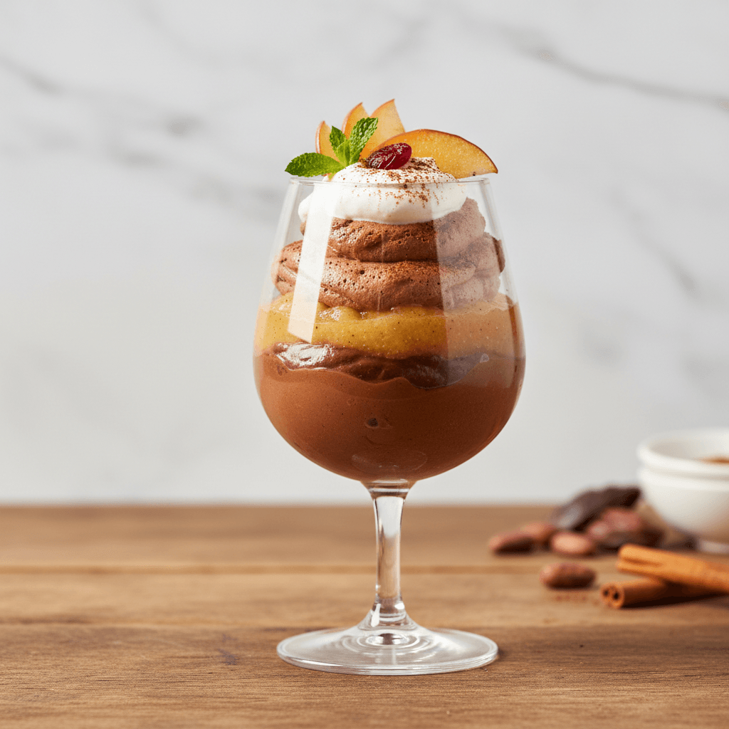 Mousse au Kakao mit Apfelsauce - Thermomix Rezept