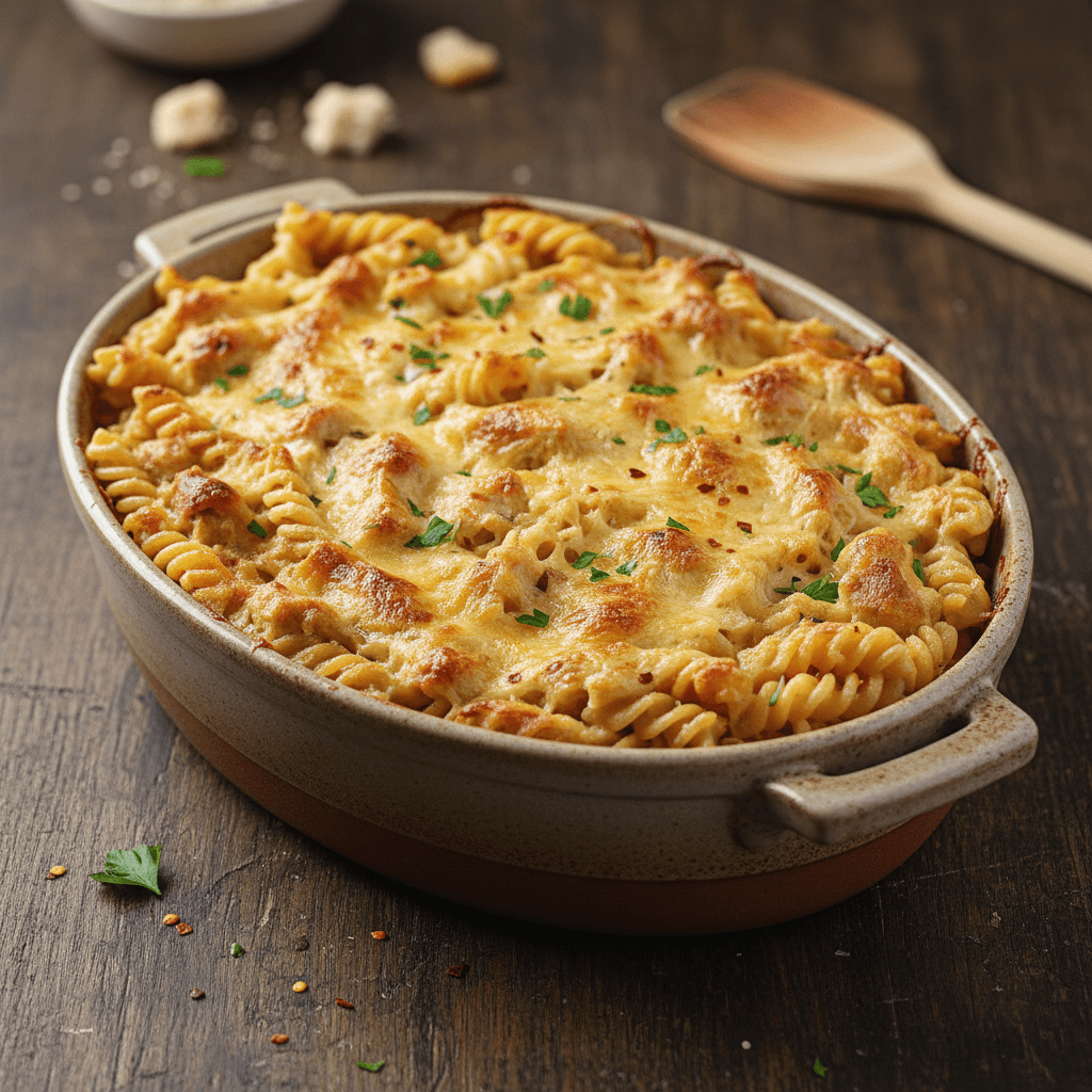 Hähnchen-Pasta-Gratin - Thermomix Rezept
