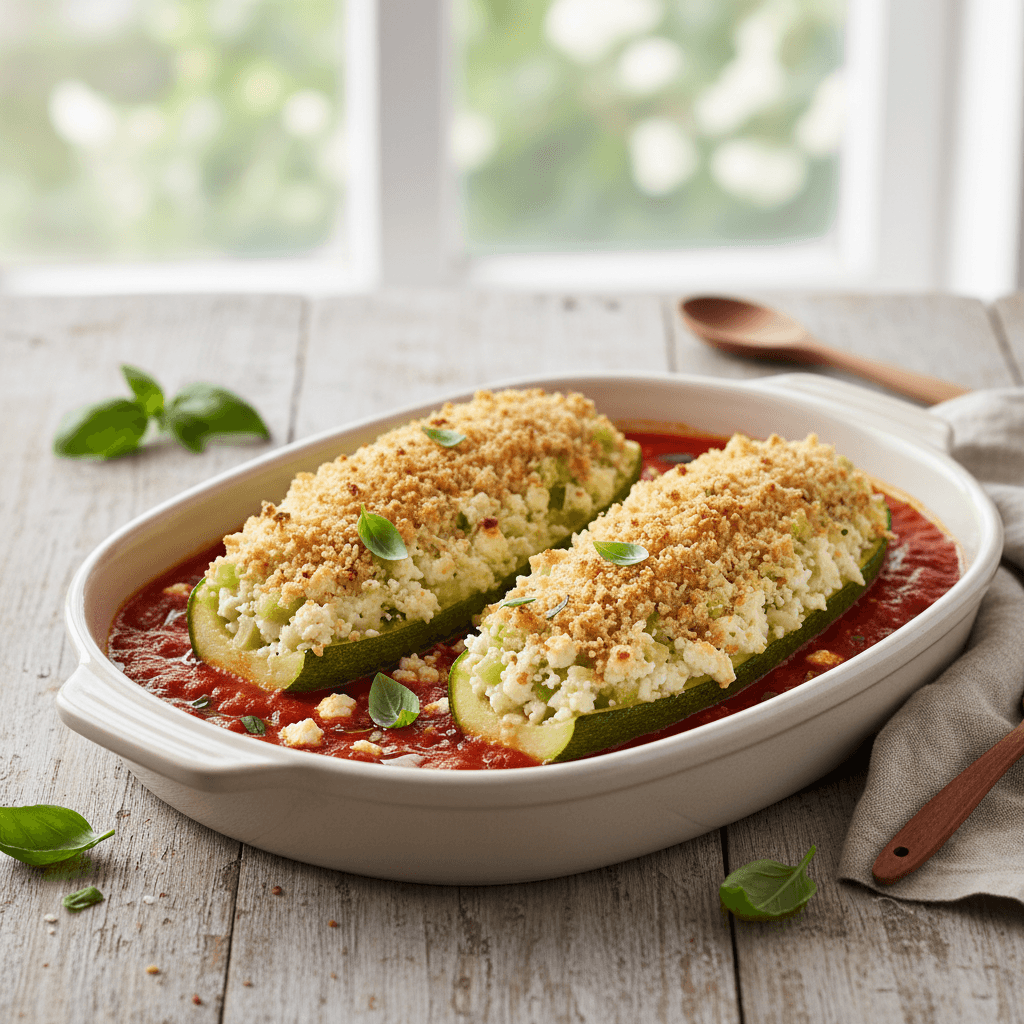 Gefüllte Zucchini alla Italiana - Thermomix Rezept