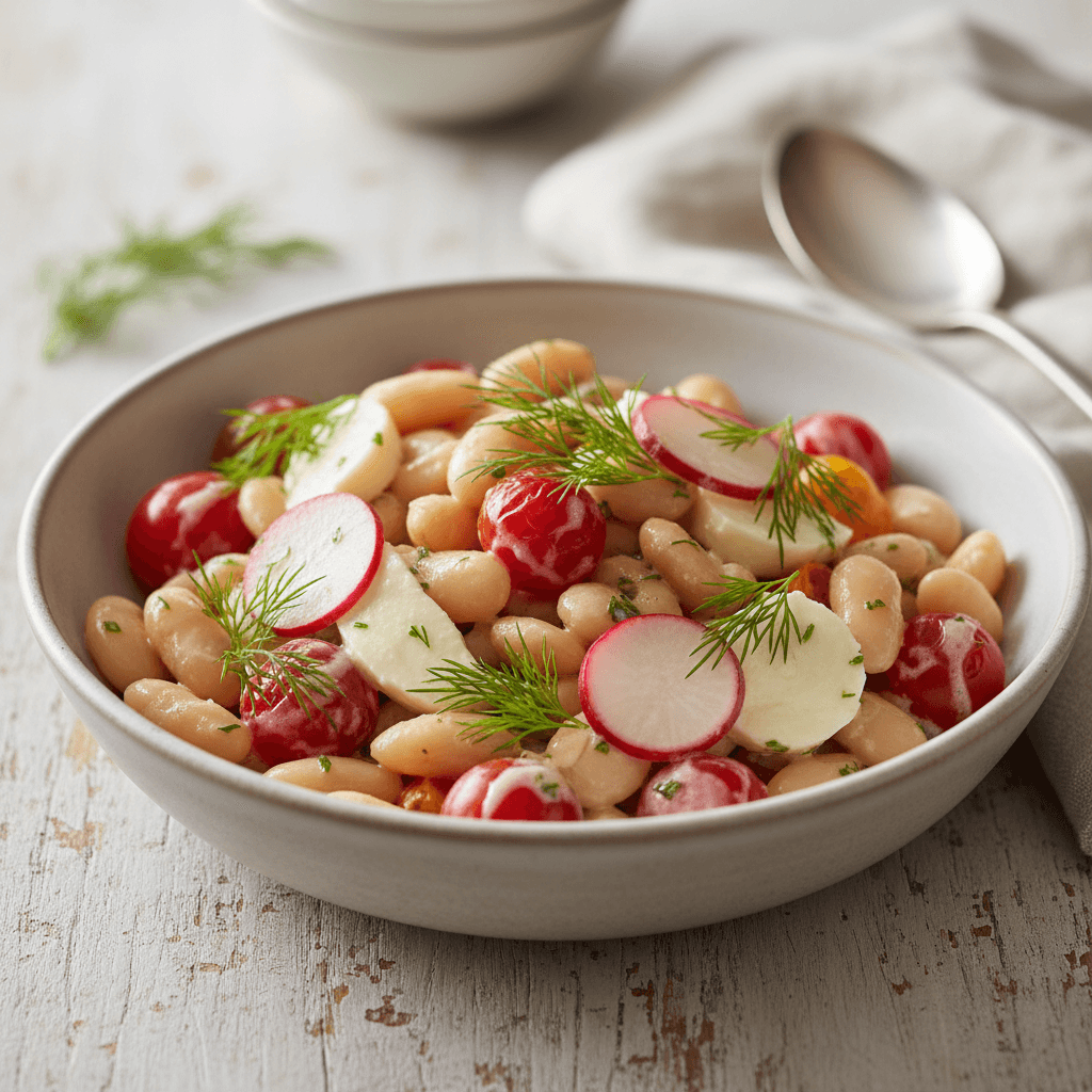 Tomaten-Bohnen-Skål mit Dill - Thermomix Rezept