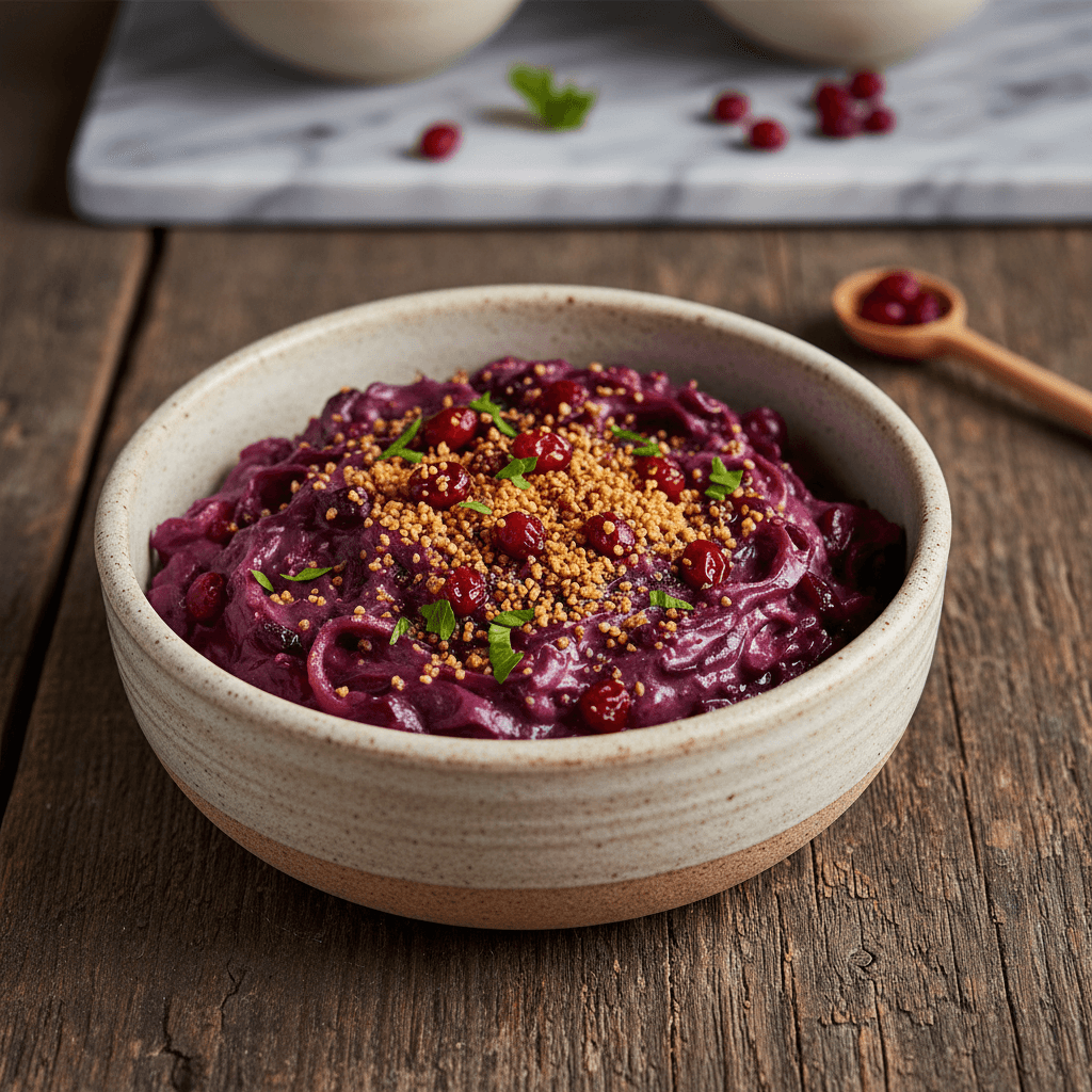 Rotkohl mit Preiselbeeren & Grieß - Thermomix Rezept