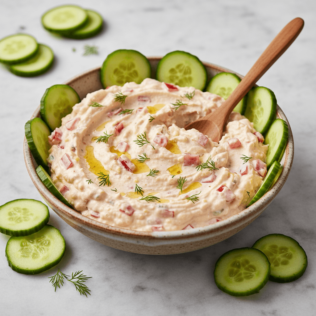 Tomaten-Ei-Aufstrich mit Gurke - Thermomix Rezept