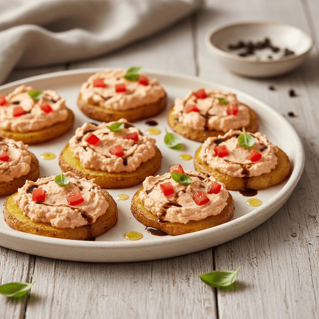 Kartoffel-Crostini mit Tomaten-Balsamico - Thermomix Rezept