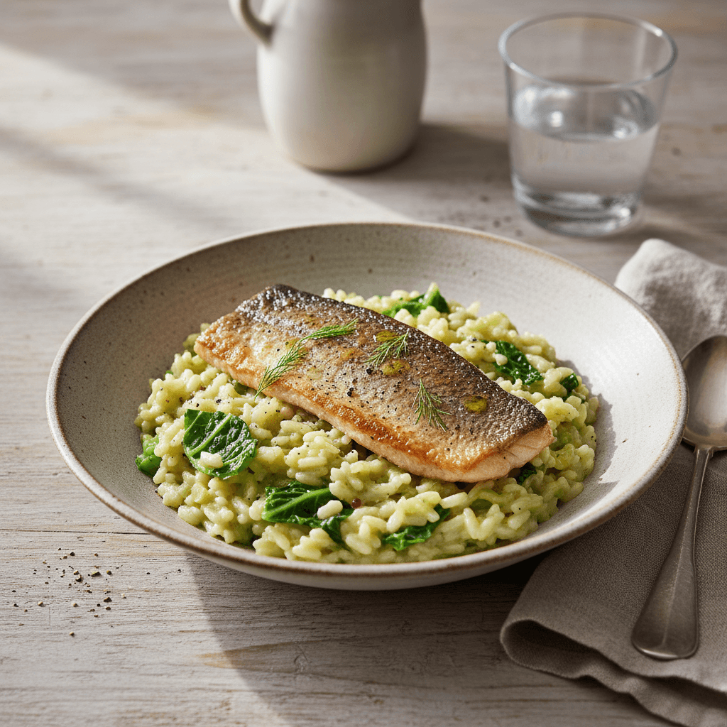 Forelle mit Wirsing-Risotto - Thermomix Rezept