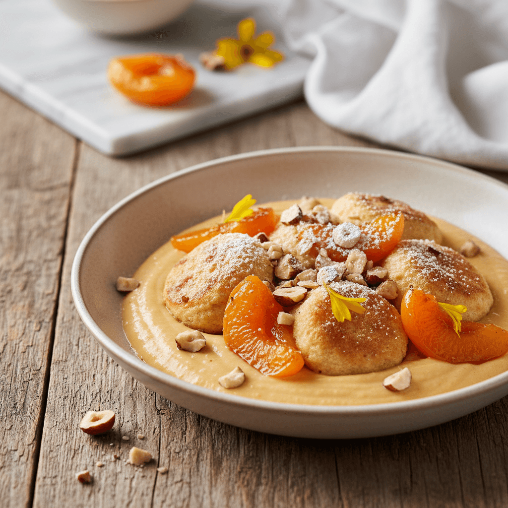 Aprikosen-Haselnuss-Nockerl - Thermomix Rezept