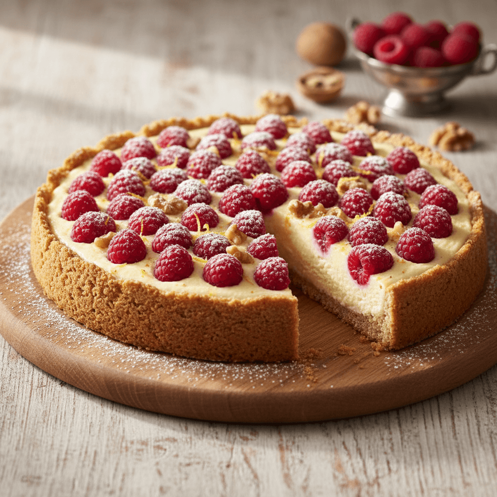 Himbeer-Walnuss-Topfenkuchen - Thermomix Rezept