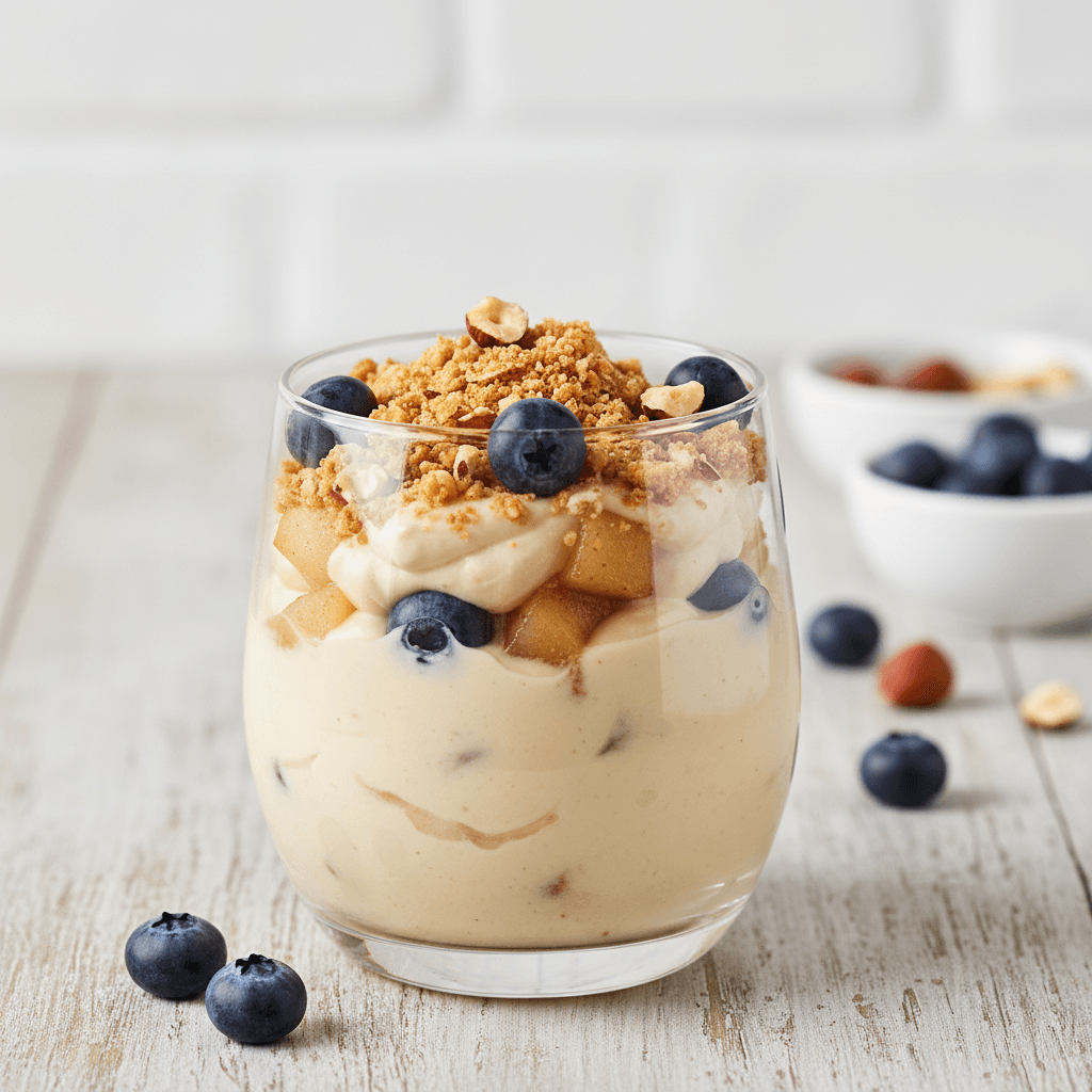 Birnen-Mascarpone-Creme mit Blaubeeren - Thermomix Rezept