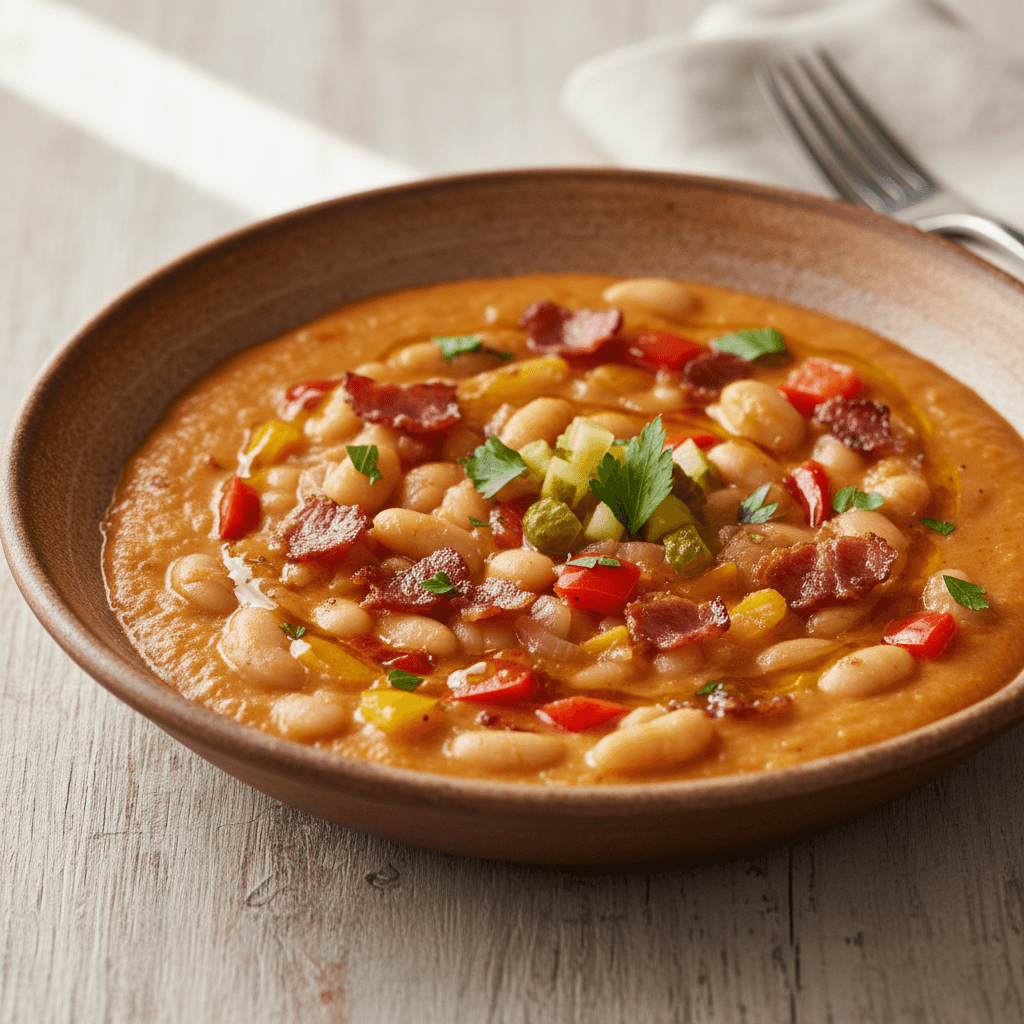 Fagioli e Speck con Peperoni - Thermomix Rezept