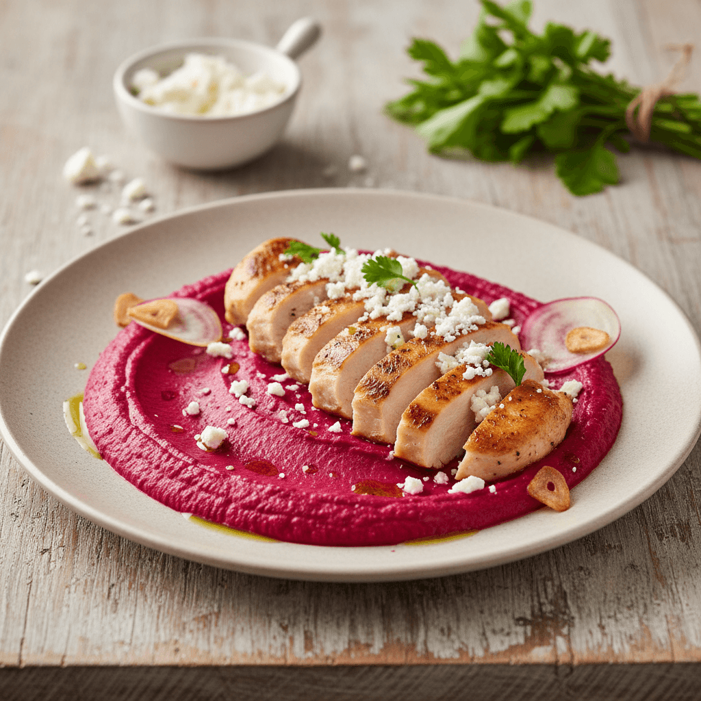 Pollo con Remolacha y Feta - Thermomix Rezept