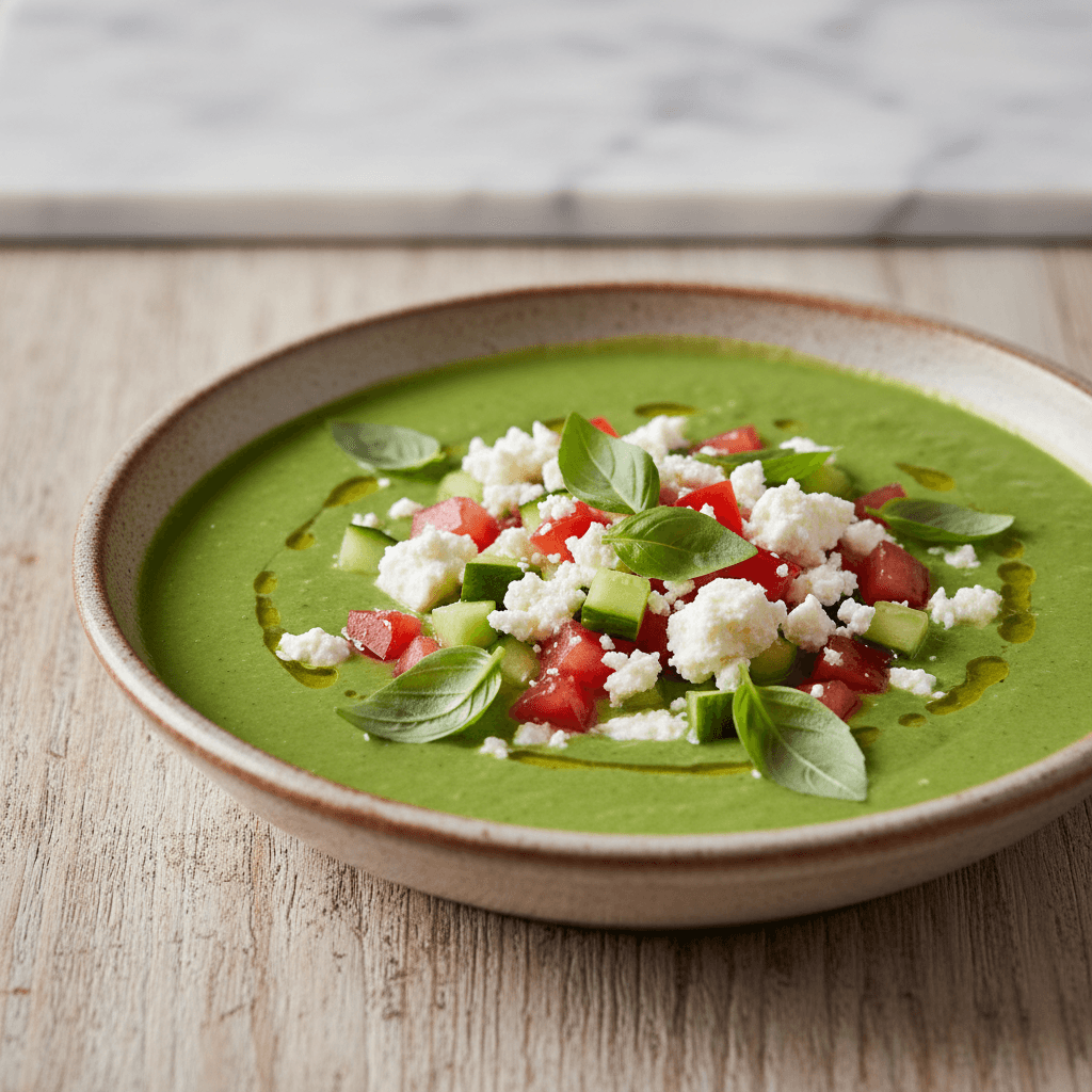 Erbsen-Gazpacho mit Feta - Thermomix Rezept