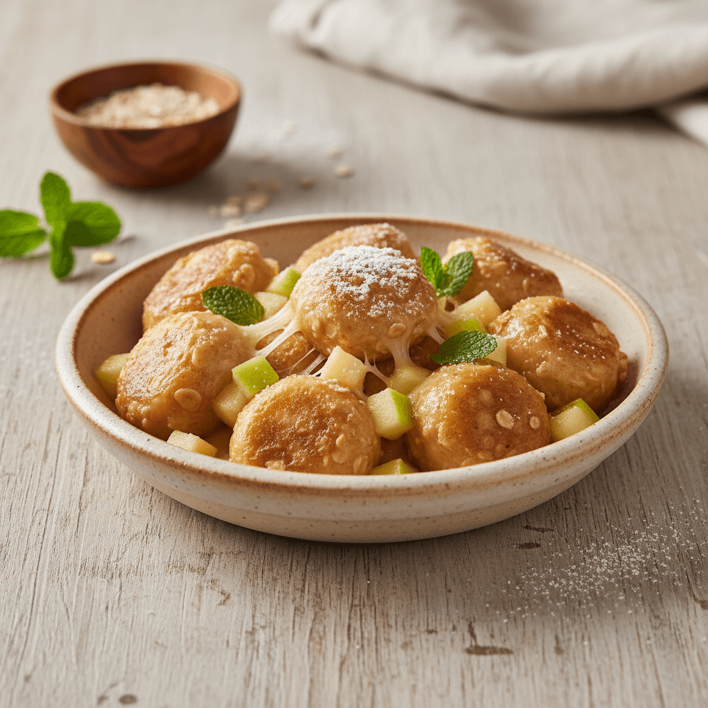Apfel-Mochi-Bites mit Gouda - Thermomix Rezept