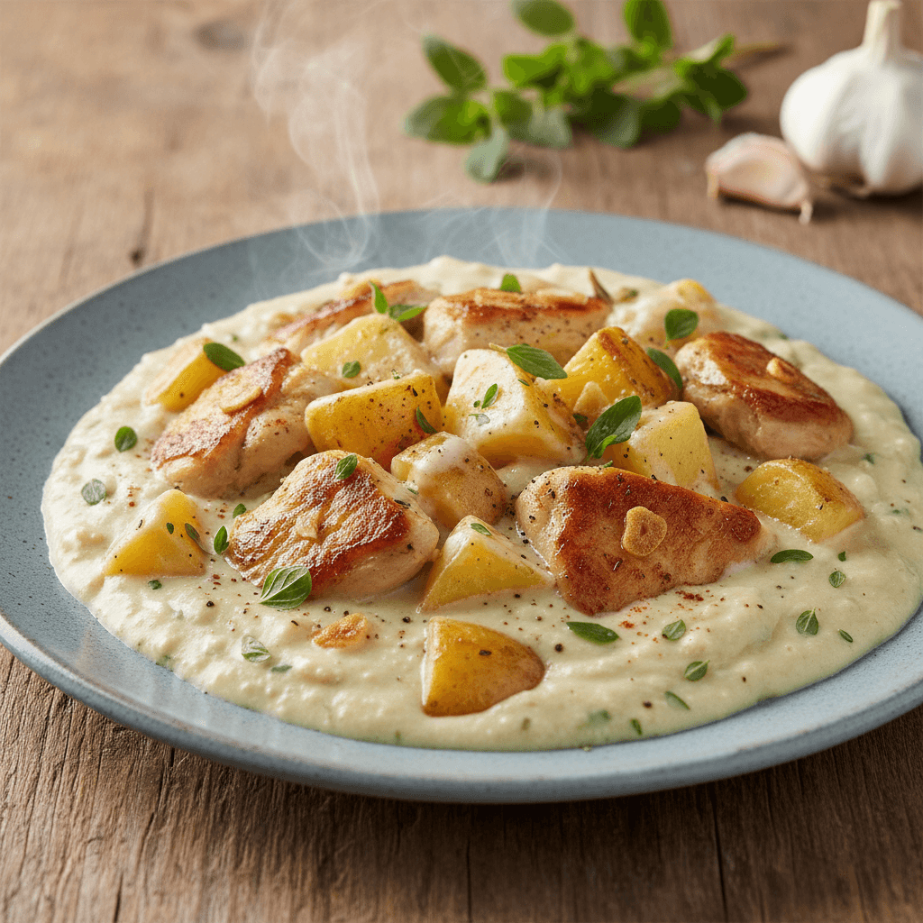 Bayerische Hühnchen-Kartoffel-Pfanne - Thermomix Rezept