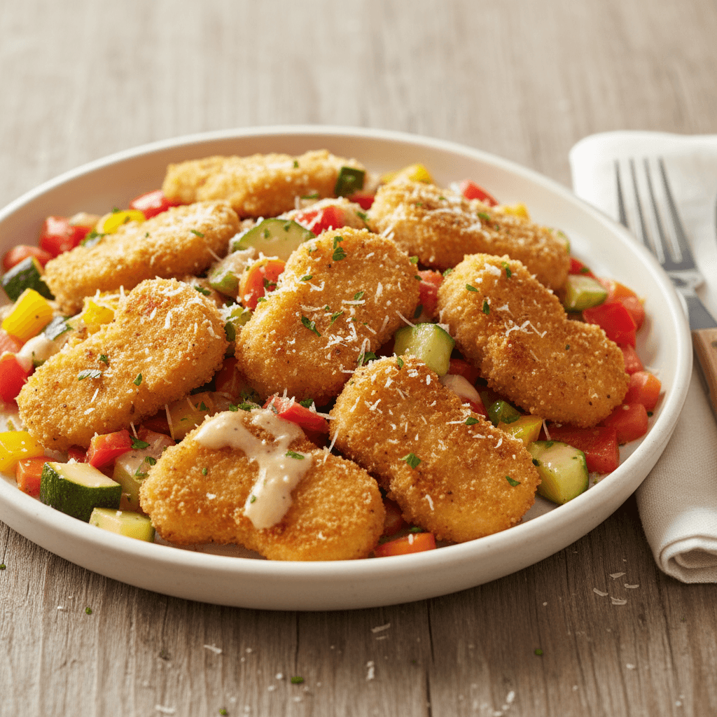 Hähnchen-Nuggets mit Gemüse - Thermomix Rezept
