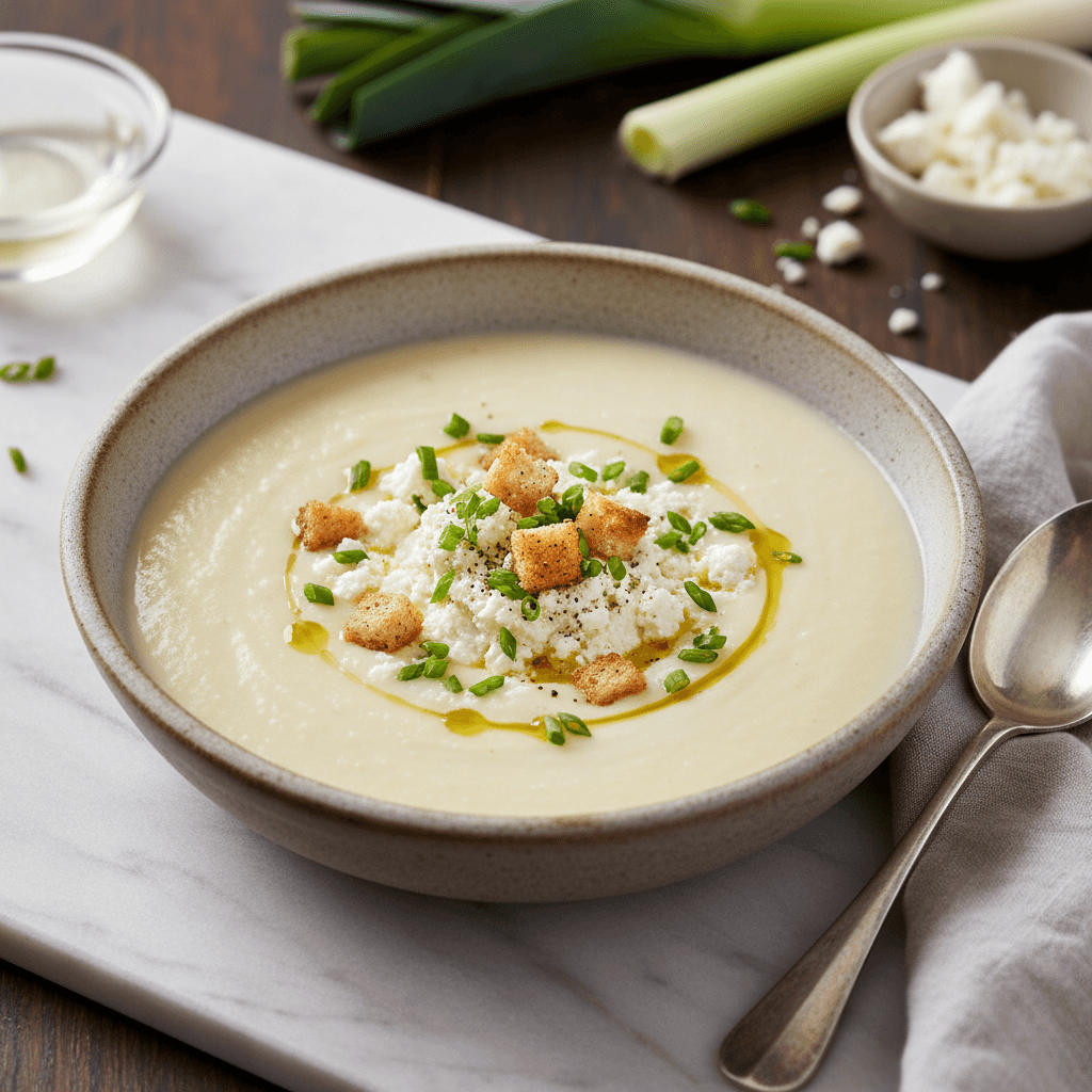 Vichyssoise mit Feta-Crème - Thermomix Rezept