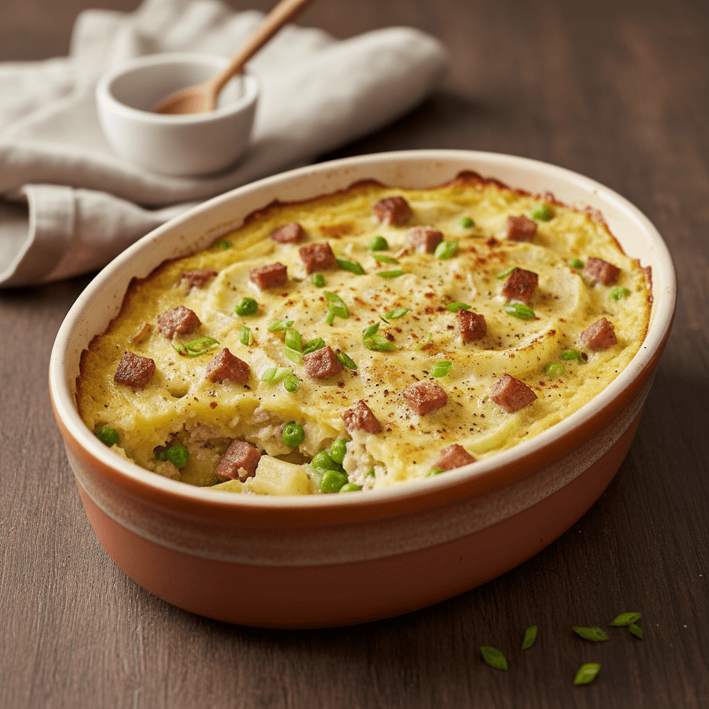 Leberkäse-Auflauf mit Kohlrabi - Thermomix Rezept