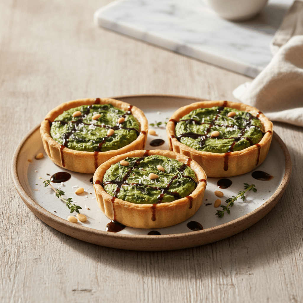 Spinat-Bohnen-Törtchen mit Balsamico - Thermomix Rezept