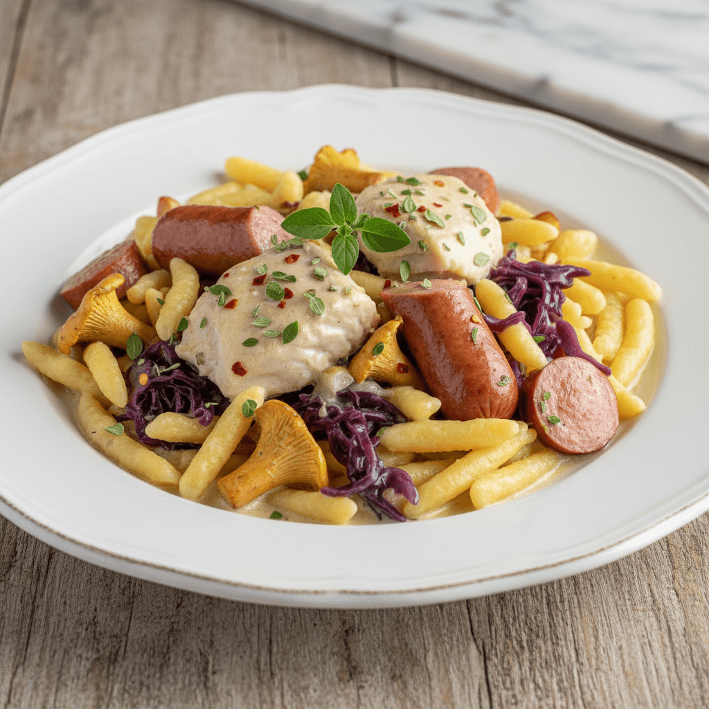 Choucroute Alsacienne mit Spätzle - Thermomix Rezept
