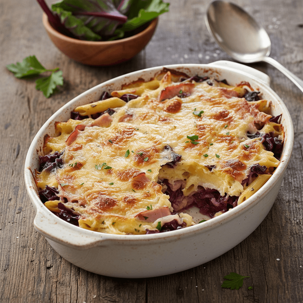 Gratin de Chou Rouge au Jambon - Thermomix Rezept