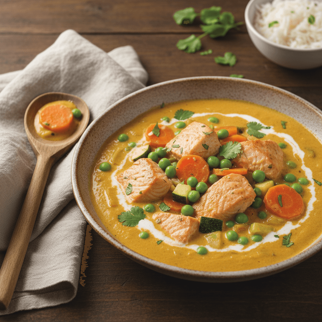 Lachs-Gemüse-Curry - Thermomix Rezept