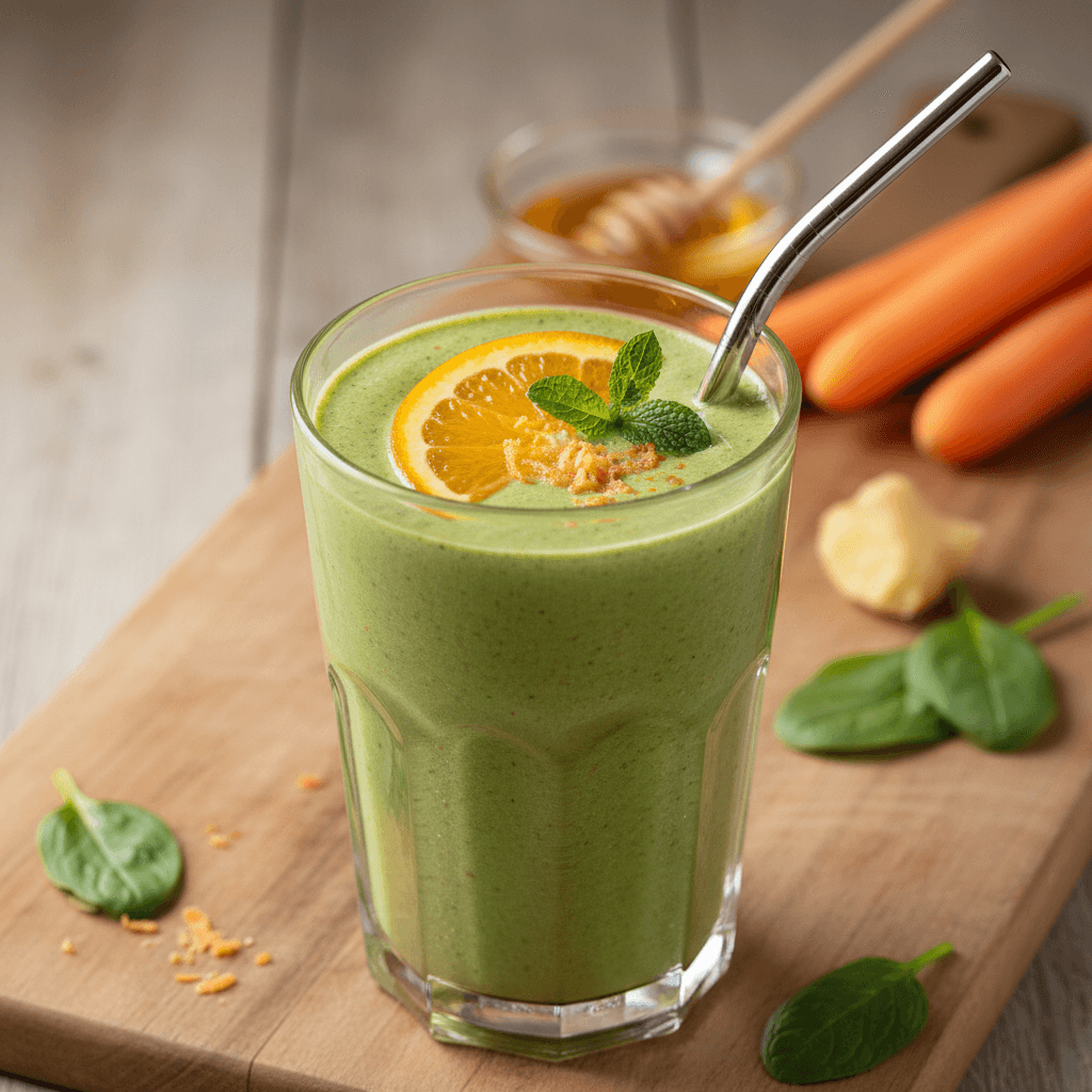 Mediterraner Karotten-Spinat-Smoothie - Thermomix Rezept