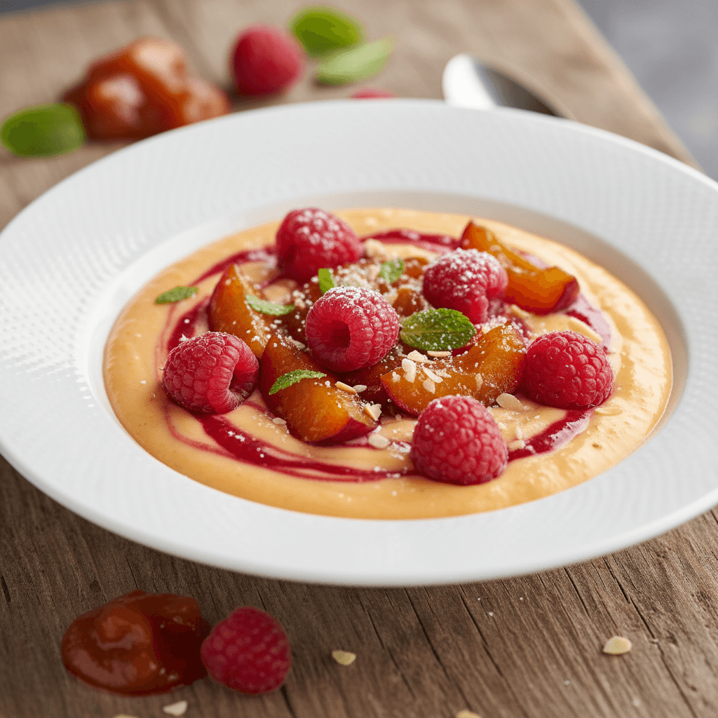 Marillenknödel-Creme mit Himbeeren - Thermomix Rezept