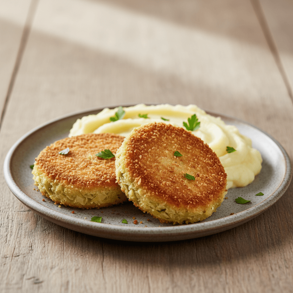 Wirsing-Schinken-Schnitzel mit Kartoffelpüree - Thermomix Rezept