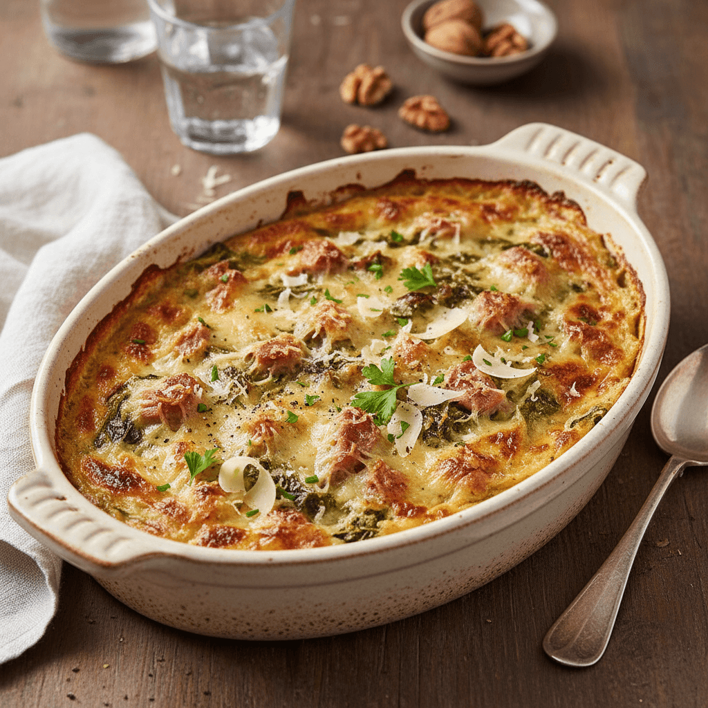 Wirsing-Grießauflauf mit Bergkäse - Thermomix Rezept