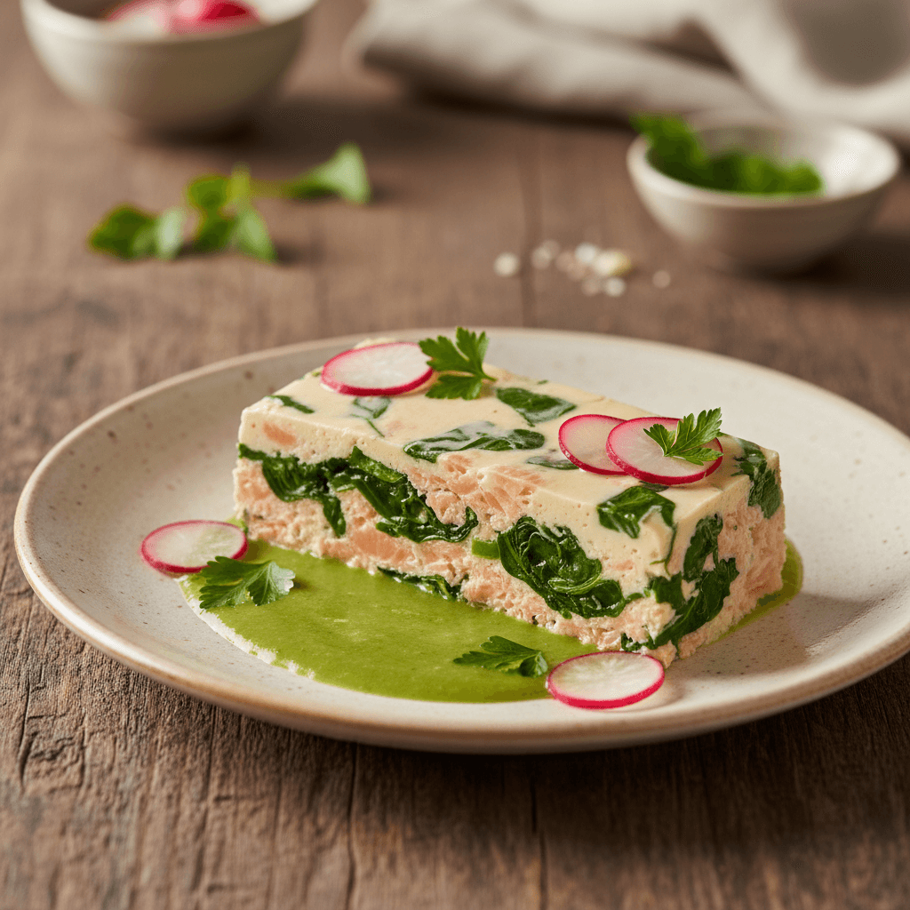 Schwäbische Lachsterrine mit Grün - Thermomix Rezept