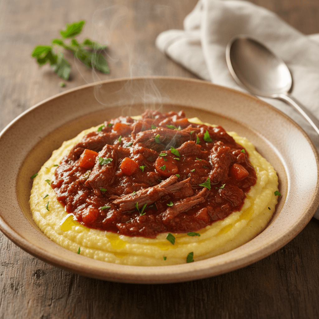 Polenta-Ragù mit Rindfleisch - Thermomix Rezept