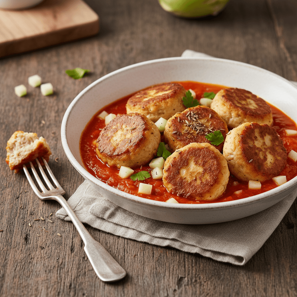 Karpfen-Polpette mit Paprika-Sugo - Thermomix Rezept