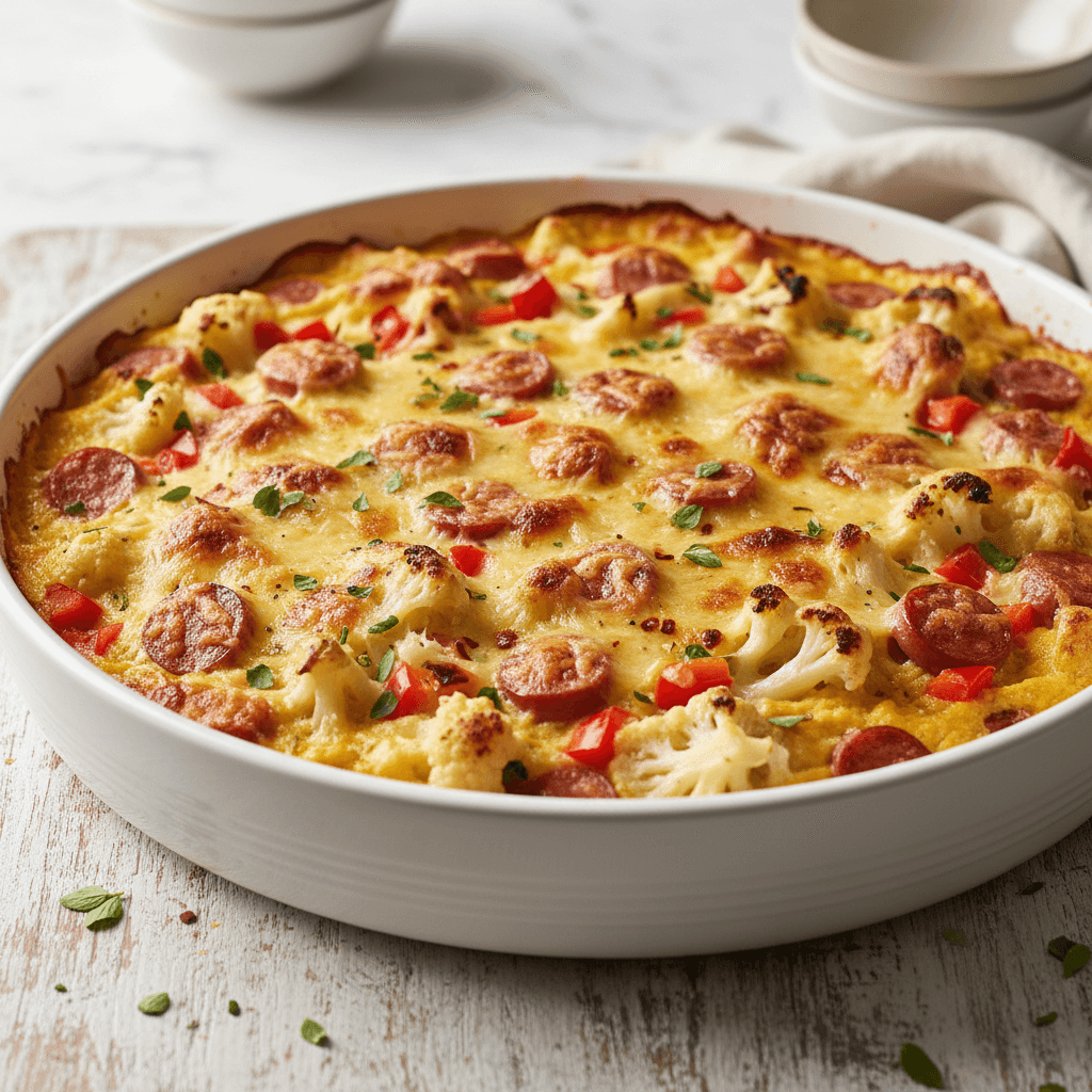 Griechischer Blumenkohl-Grieß-Auflauf - Thermomix Rezept