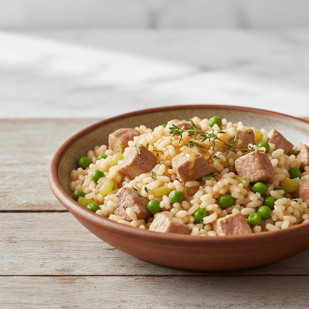 Arroz con Cerdo y Guisantes - Thermomix Rezept
