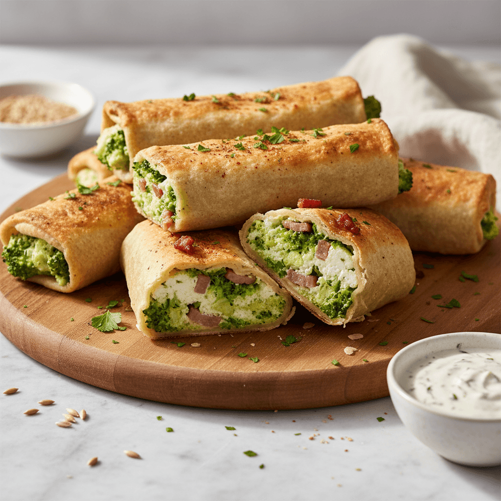 Spanakopita-Röllchen mit Speck - Thermomix Rezept