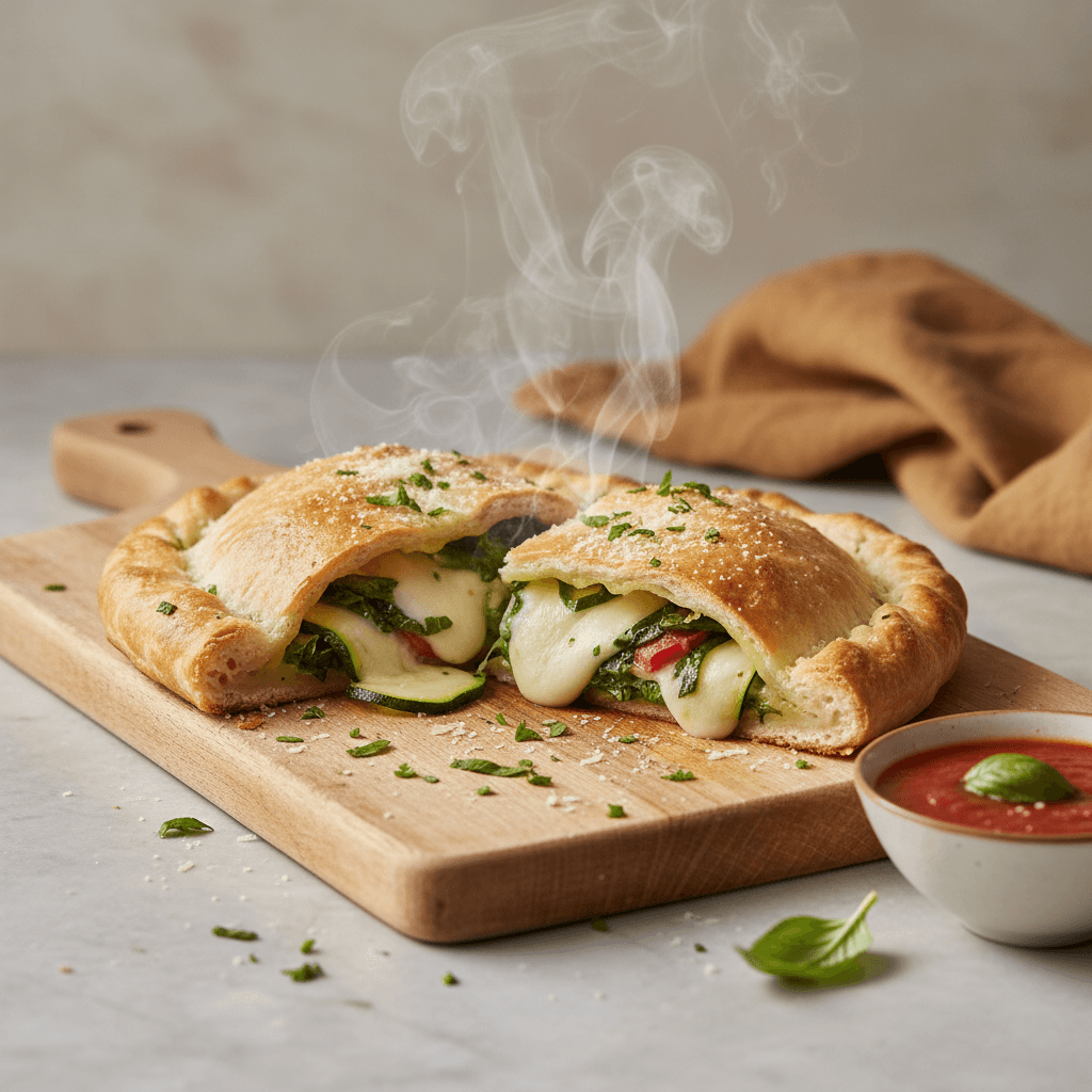 Zucchini-Mangold-Calzone - Thermomix Rezept