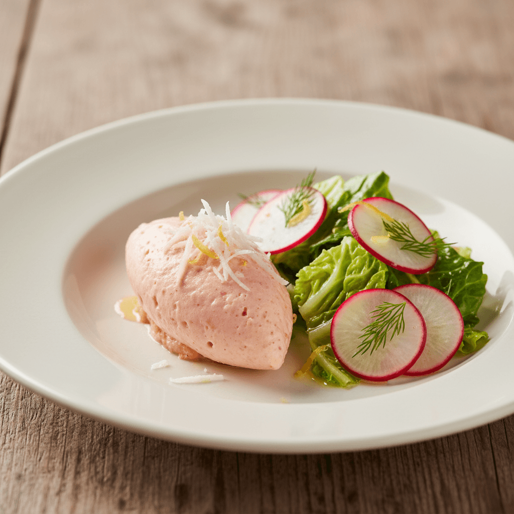 Lachsmousse mit Radieschen-Salat - Thermomix Rezept