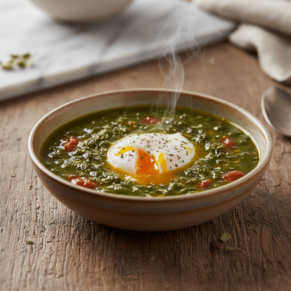Sopa de Berza con Huevo - Thermomix Rezept