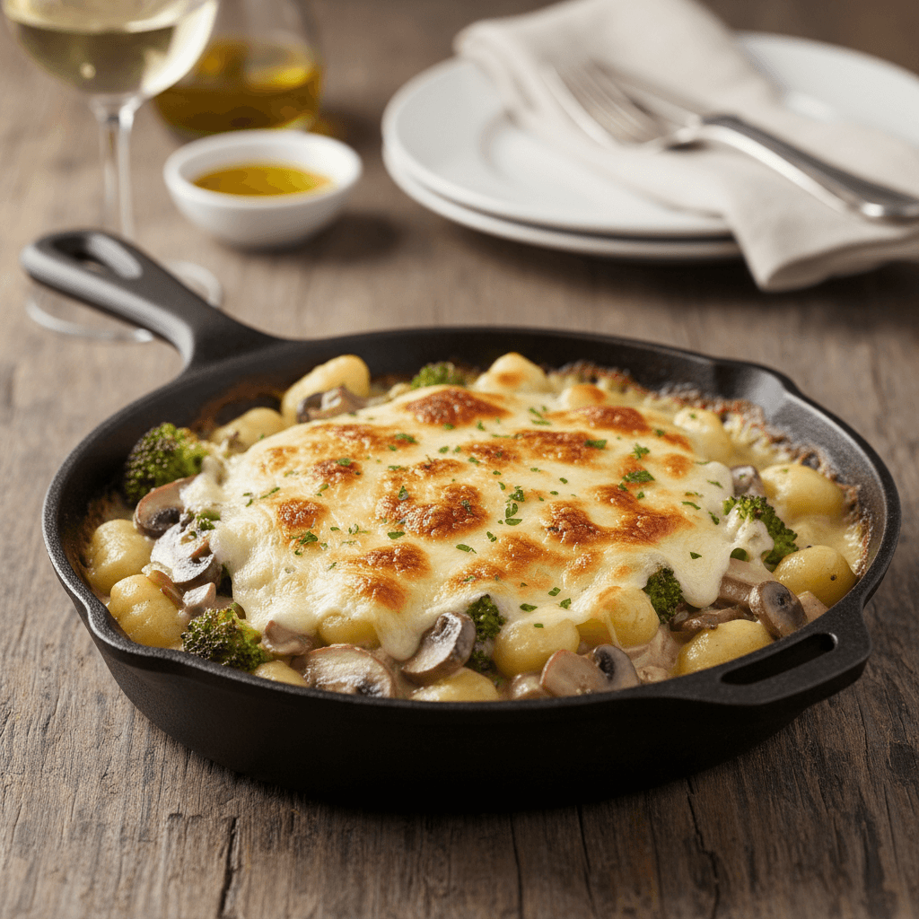 Gnocchi ai Funghi e Broccoli - Thermomix Rezept