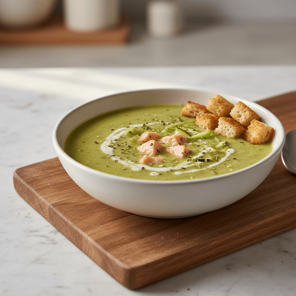 Cremige Lachs-Zucchini-Suppe - Thermomix Rezept