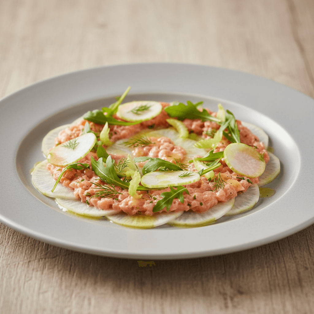 Lachs-Carpaccio mit Kohlrabi - Thermomix Rezept