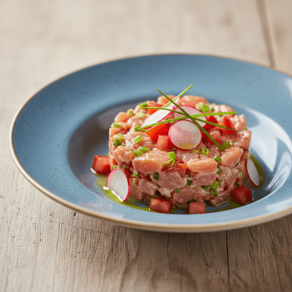 Lachstatar mit Tomaten-Radieschen - Thermomix Rezept