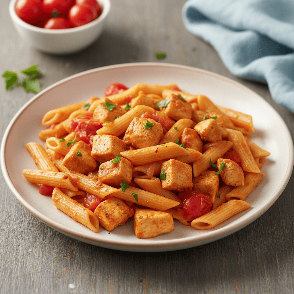 Mediterrane Hähnchen-Nudeln - Thermomix Rezept