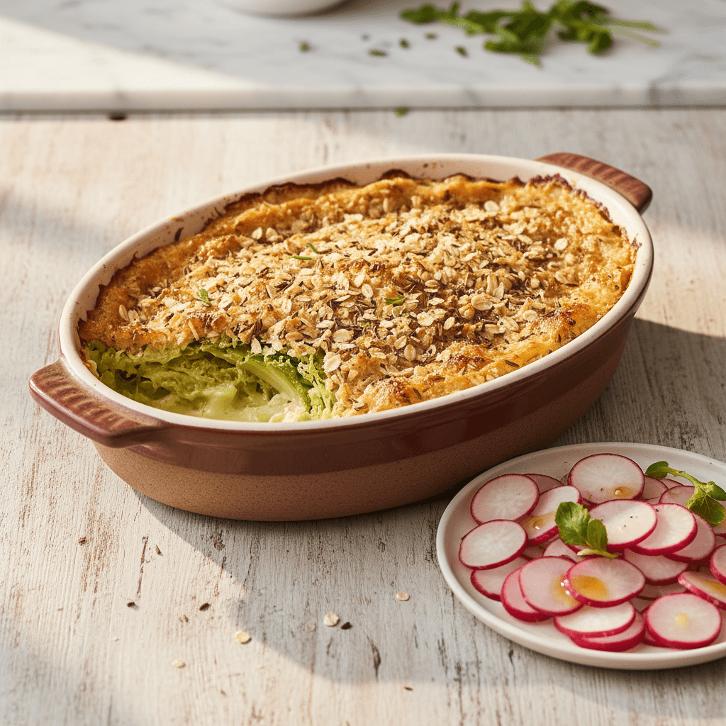 Wirsing-Gratin mit Kümmel - Thermomix Rezept