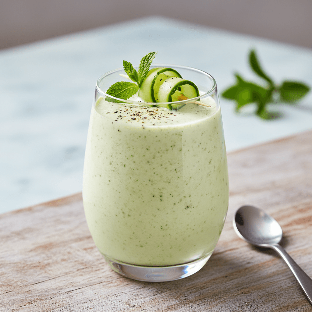 Griechischer Gurken-Minz-Kaltdrink - Thermomix Rezept