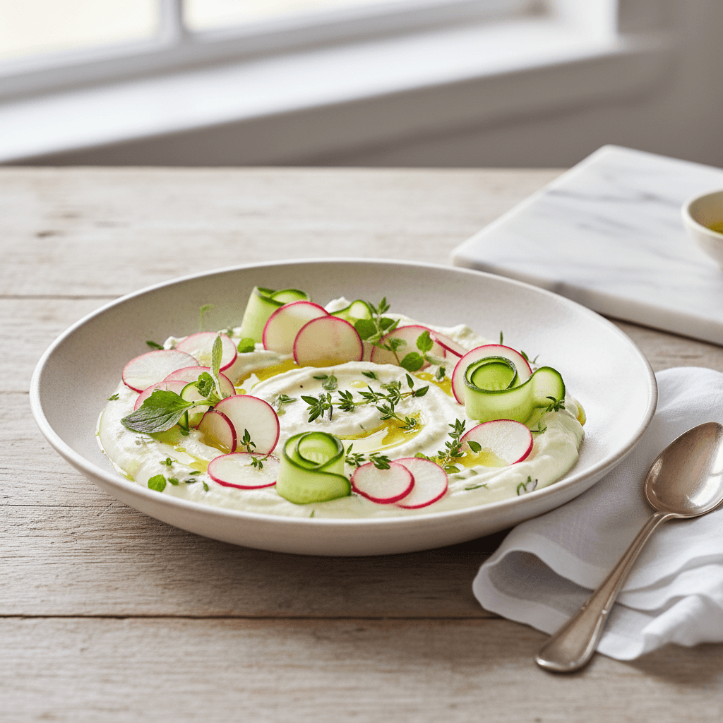 Mozzarella-Creme mit Radieschen - Thermomix Rezept