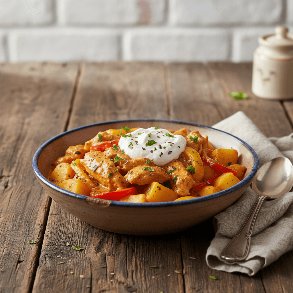 Pollo a la Paprika con Patatas - Thermomix Rezept