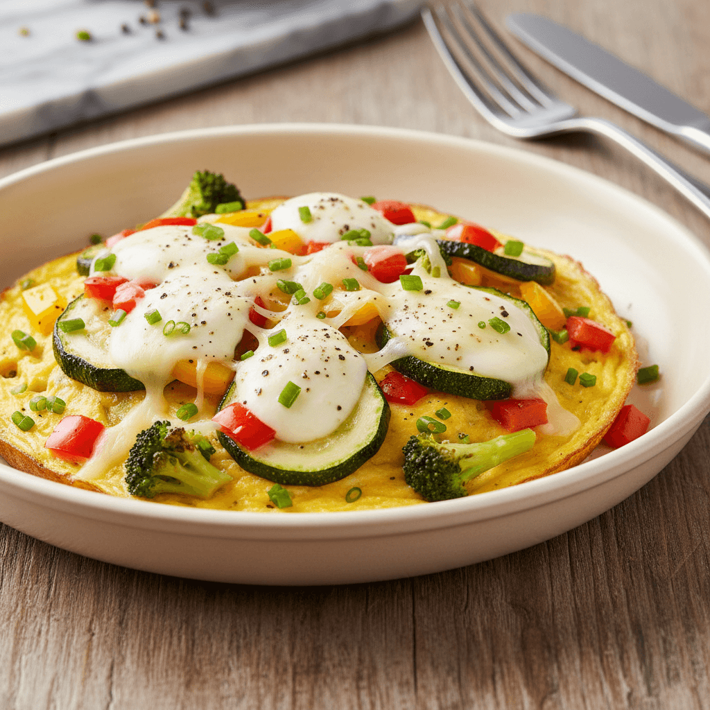 Mozzarella-Eierstich mit Gemüse - Thermomix Rezept