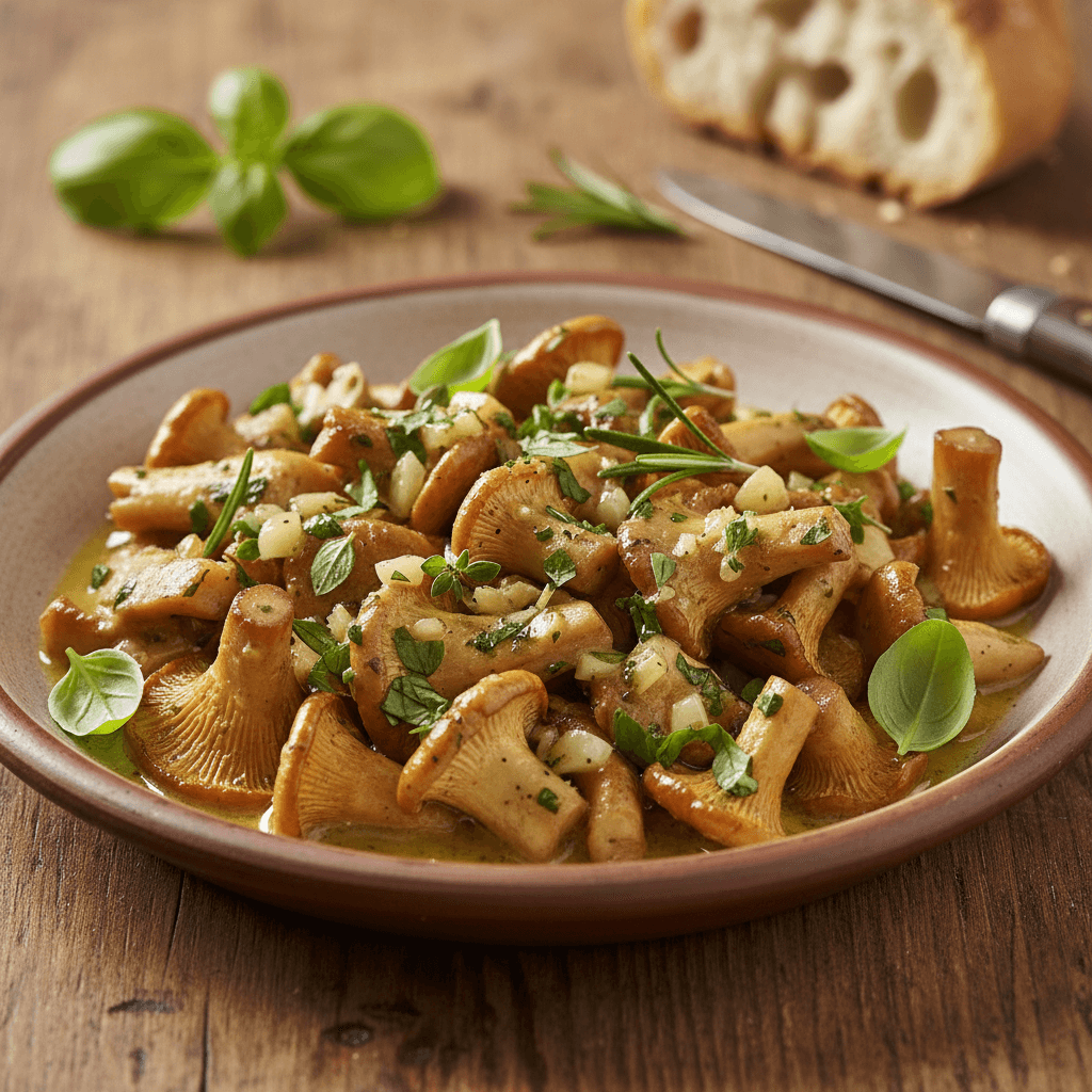Pfifferlinge mit Kräuterbutter - Thermomix Rezept