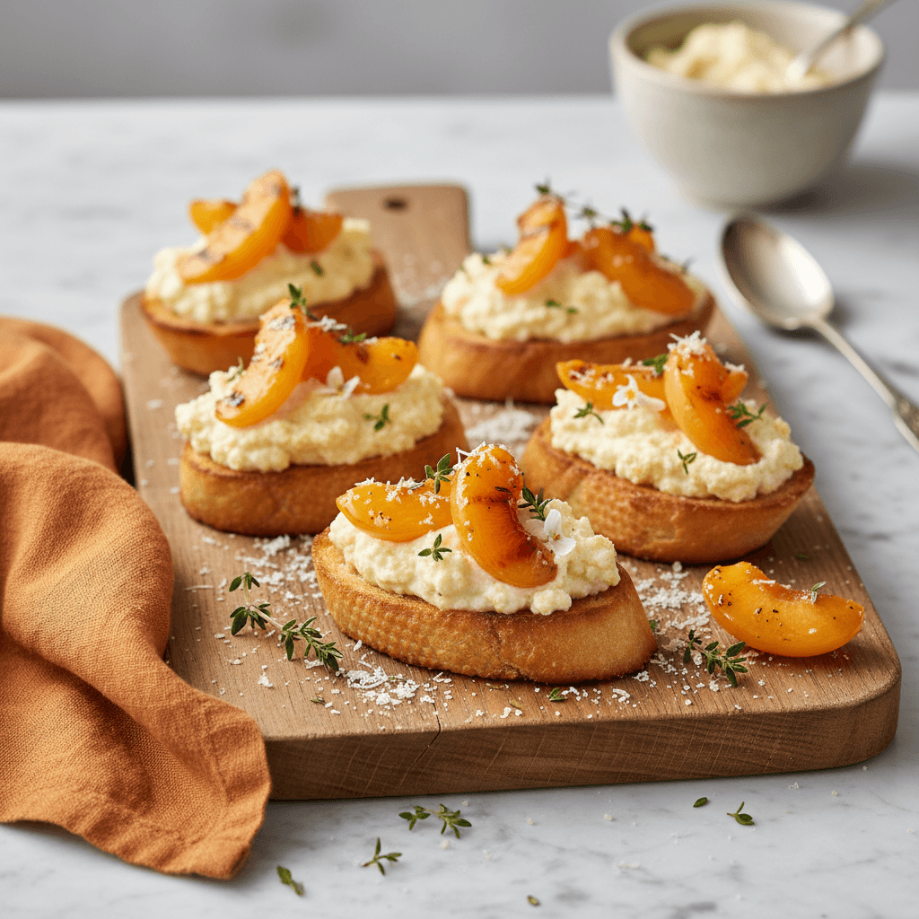 Aprikosen-Quark-Crostini - Thermomix Rezept